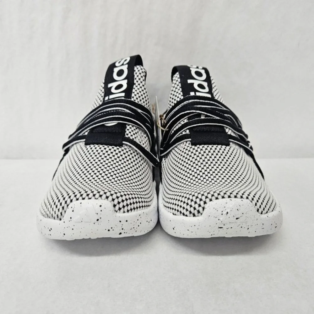 Adidas Lite Racer Adapt 7.0 K Athletic Shoes IE6384 Black White Kids Size 4‎